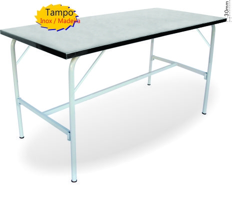 MESA INOX PÉS PINTADOS TB 1 1/4