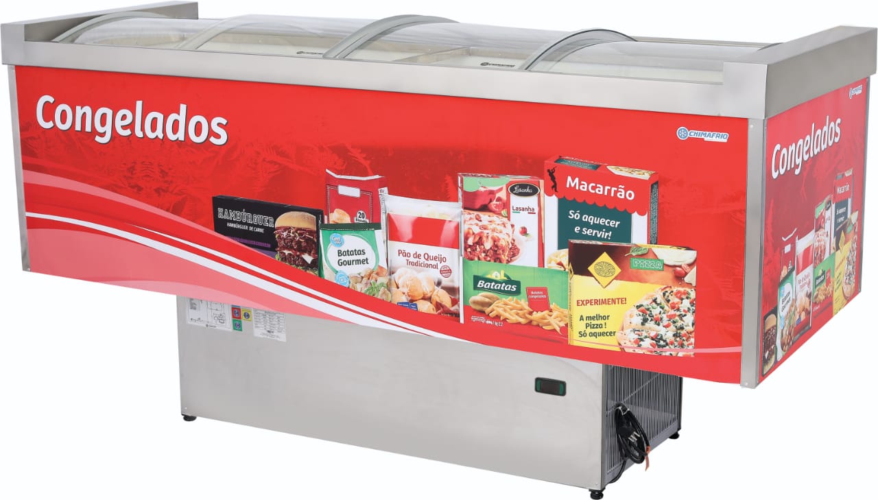 ILHA CONGELADOS VIDRO CURVO